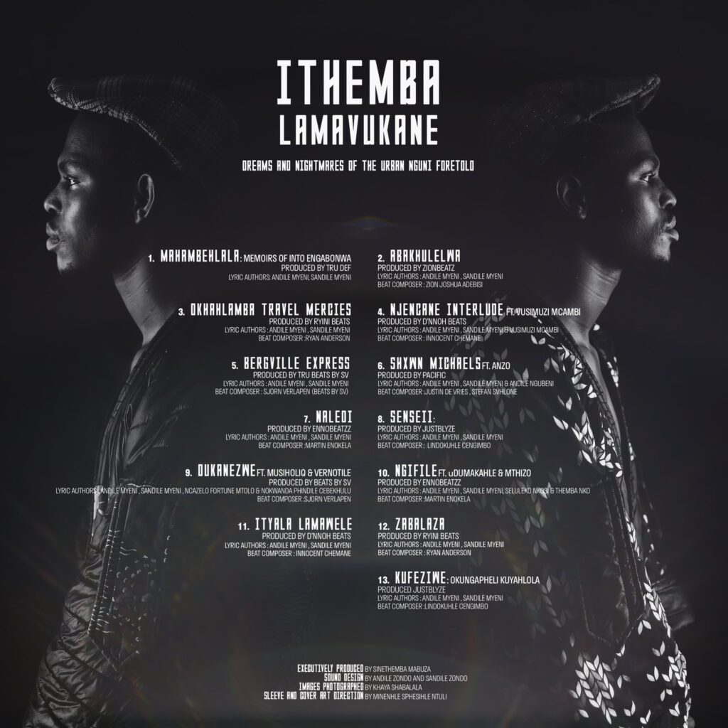 Leverage, Ithema Lamavukane tracklist